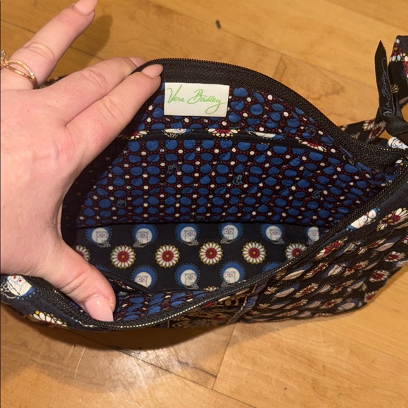Vera Bradley Shoulder Crossbody Bag in the Retired “Night Owl” Print - Picture 3 of 9